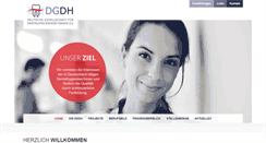 Desktop Screenshot of dgdh.de