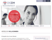 Tablet Screenshot of dgdh.de